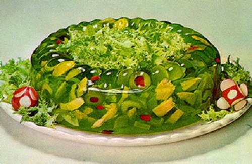 Salad made from Jell o